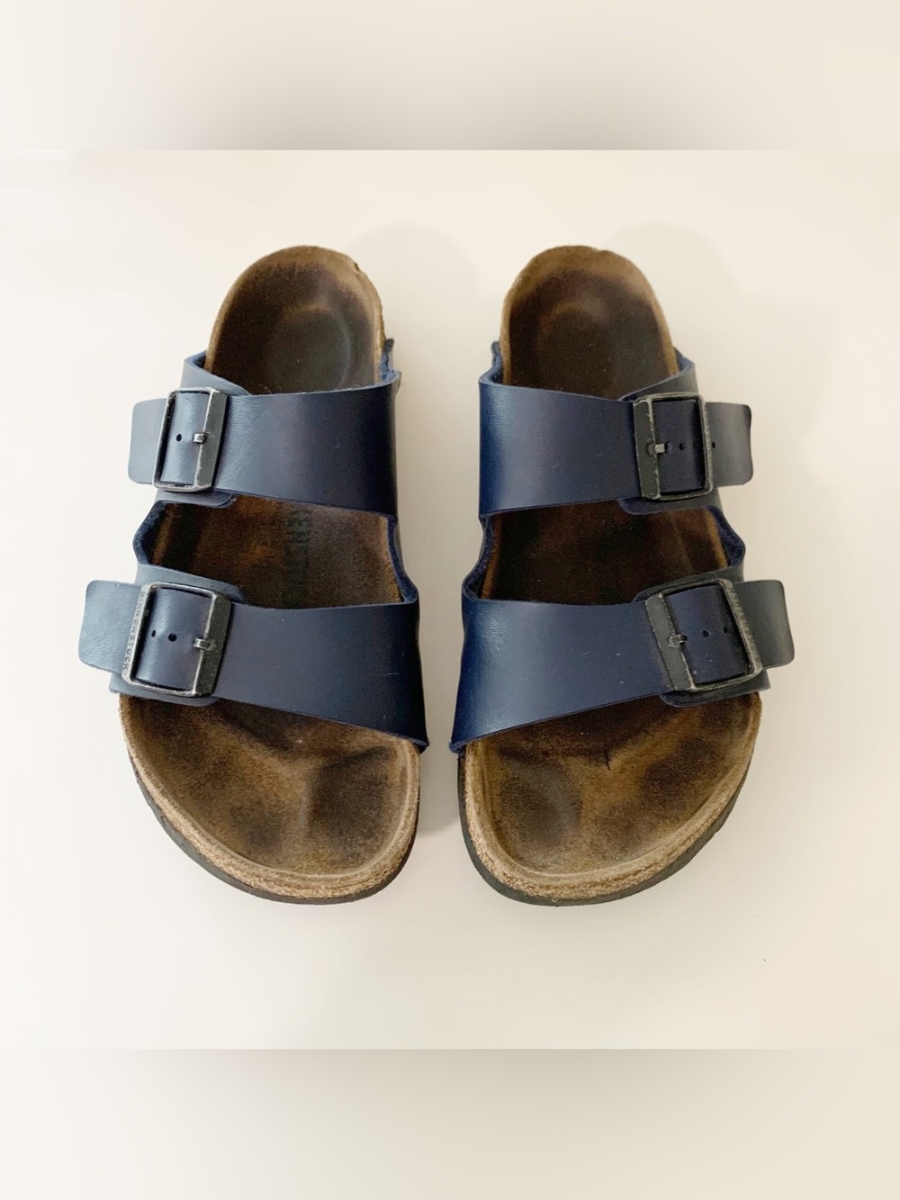 Birkenstock Arizona Softbed Sandals • Navy Blue • 39 (Women’s 8 / 8.5)